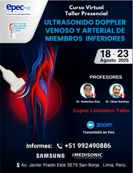 ULTRASONIDO DOPPLER VENOSO Y ARTERIAL DE MIEMBROS INFERIORES 2025